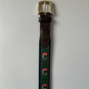 Vineyard Vines University of Miami Club Belt - Men’s